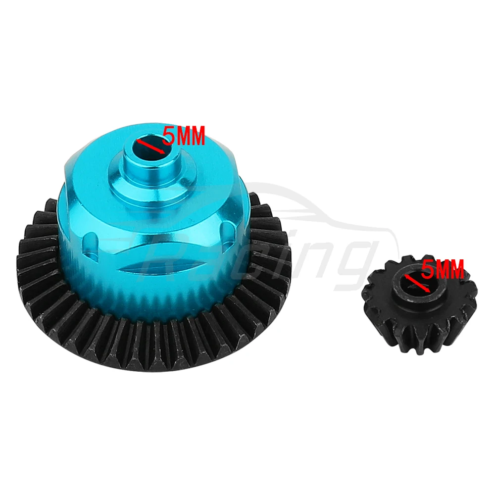 Aluminum Alloy Cover Metal Differential Mechanism with Gears For Tamiya TT02 TT-02 1/10 RC Car Upgrades Parts Spare Parts