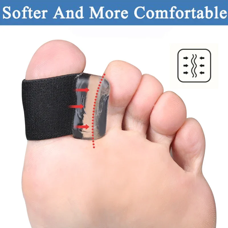 2/4Pcs Gel Toe Separators Bunion Corrector for Bunion Overlapping and Hammer Toe Relief with Toe Spacers Toe Tube Pain Relief