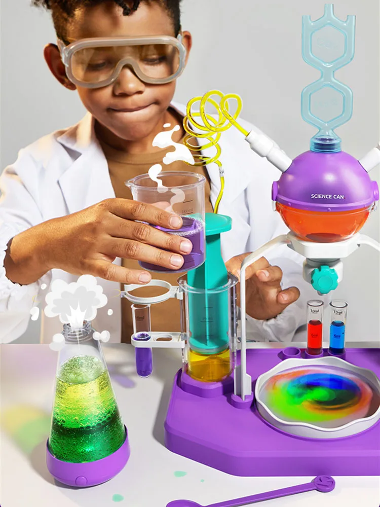 Kids Science Laboratory Montessori Toys Chemical Experiments Kits STEM Children Educational Toys Physical Technological Gadgets