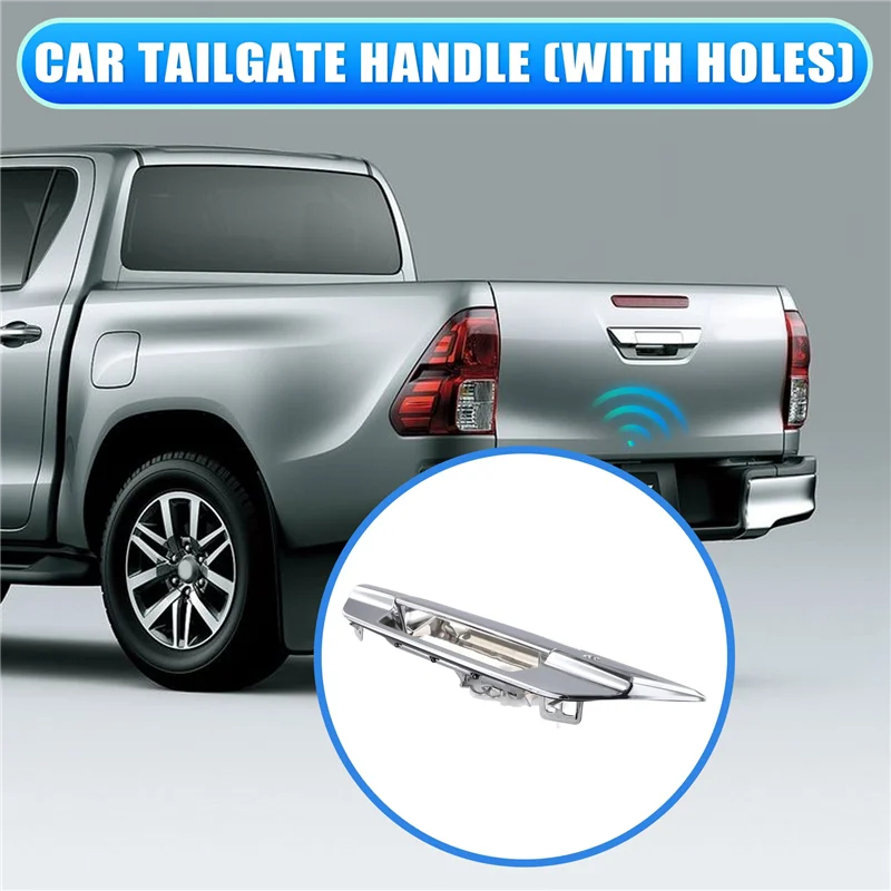 

Tailgate Door Handle With Keyhole 69090-0K100 For Toyota Hilux Revo 2015-2018-A61E