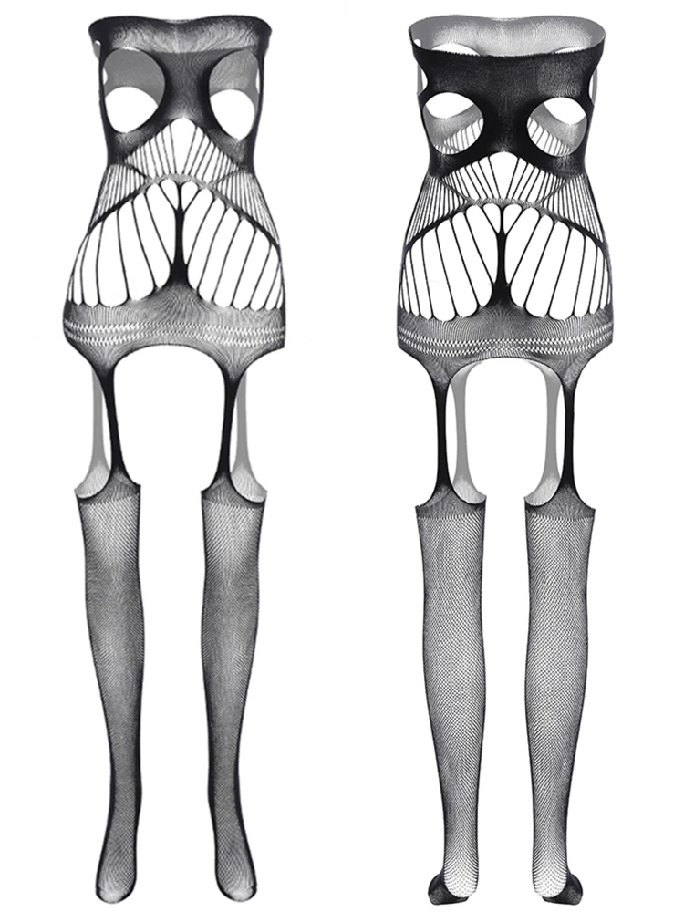 

Hot High Elastic Underwear Sexy Night Club Wear Male Nightwear Gay Men's Exotic Erotic Transparent Full Body Stockings Clothes