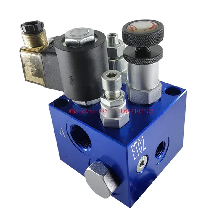 

Платформа лифта грузоподъемника, группа гидравлических клапанов ET02, блок гидравлических клапанов, клапан ручного регулируемого давления