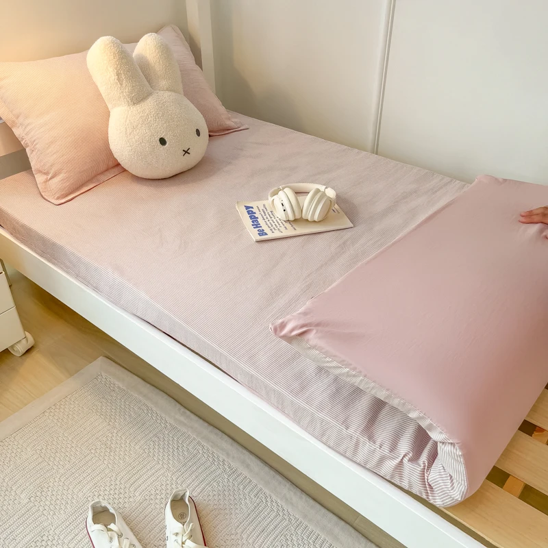 Funda de colchón de algodón lavable para cama individual de dormitorio 90x200, protector de colchón de cobertura total, funda...