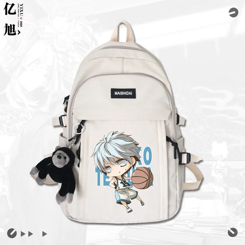 

Баскетбол Куроко, рюкзак, 30×44×13cm Black White Green Red, Kuroko's Basketball, Anime, student Gifts, Backpacks, Girls Boys