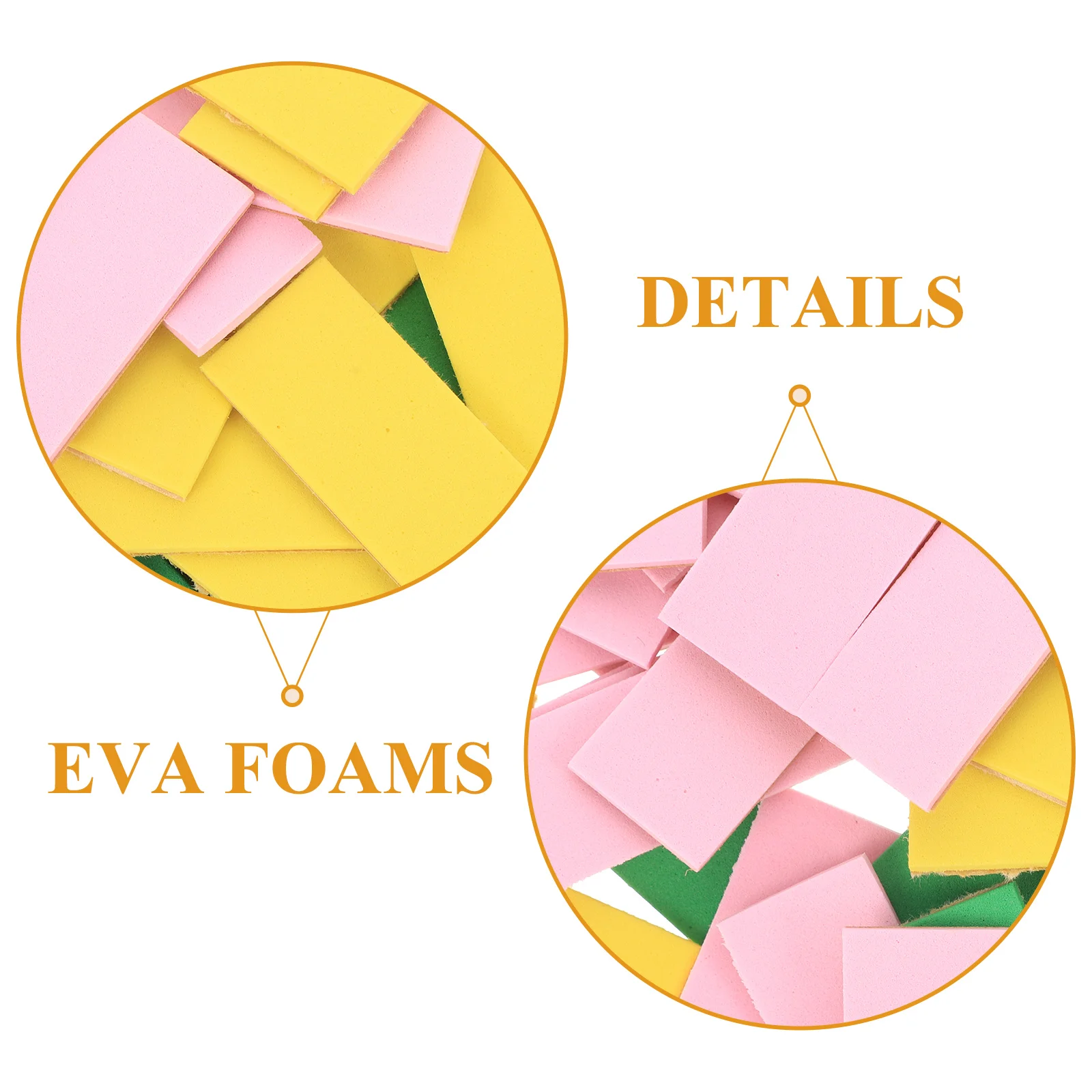 

3 Packs Wall Decorative Square Pieces EVA Stickers Foams Classroom Cartoon Decoration DIY for