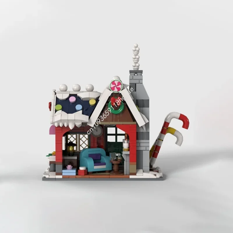 1254pcs MOC Kersthuis Seizoensgebonden Kerstmodel Bouwstenen Monteren DIY Cadeau Creatief Speelgoed Onderwijs Baksteen Verjaardag