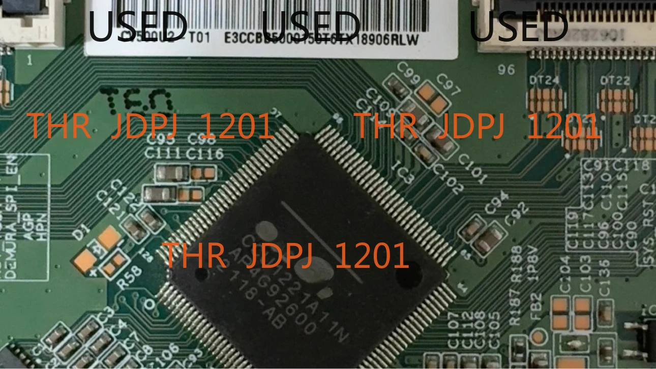 Placa lógica t-con db CV500U2-T01 para k24ne5 NS-50F501NA22 RWOSU5047 1000133204 50pul7973/f7 50pul6673/f7 peças de tv