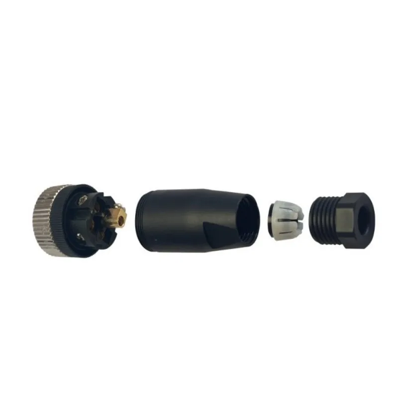 M12 Circular Sensor Connector, Solderless Screw Terminal Aviation Plug, Male & Female, IP67 Waterproof, 4/5/8/12 Pin