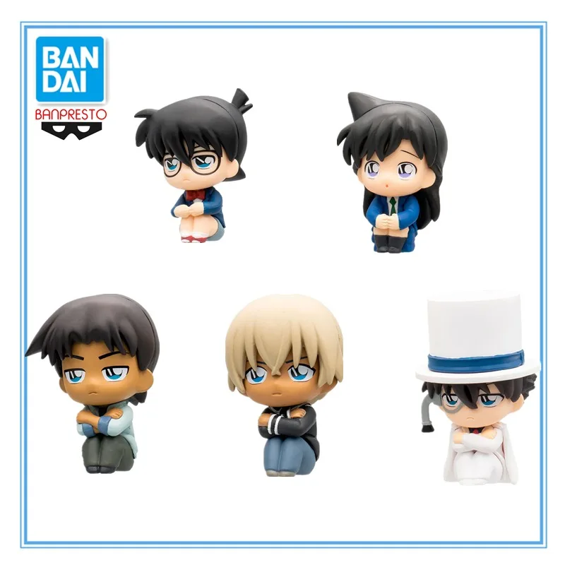 

In Stock Original BANDAI Banpresto WCF Detective Conan Conan Edogawa Mouri Ran Hattori Heiji Furuya Rei Anime Character Toy Gift