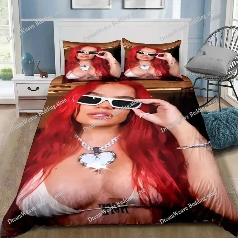 

Lovely Karol G Manana Duvet Cover Pillowcase Bedding Set Adult BoyGirl Bedroom Decoration Children Gift Single Double Large Size