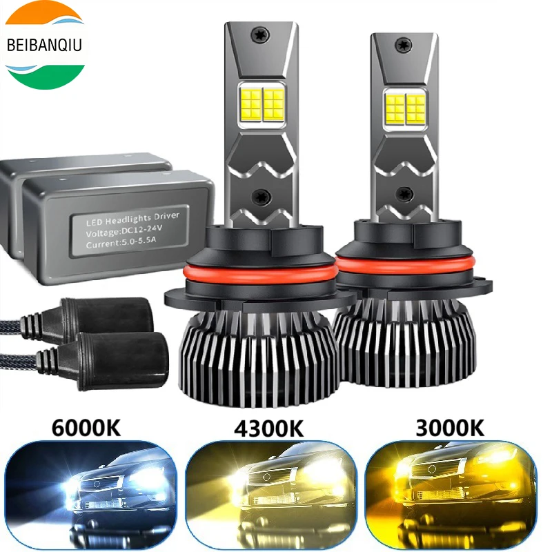 007 9004 H13 9008 4300K 3000K LED المصباح لمبة H1 H3 H4 H16 5202 H7 9005 9006 PSX24W PSX26W H18 H19 880 881 سيارة الضباب الخفيف 12V