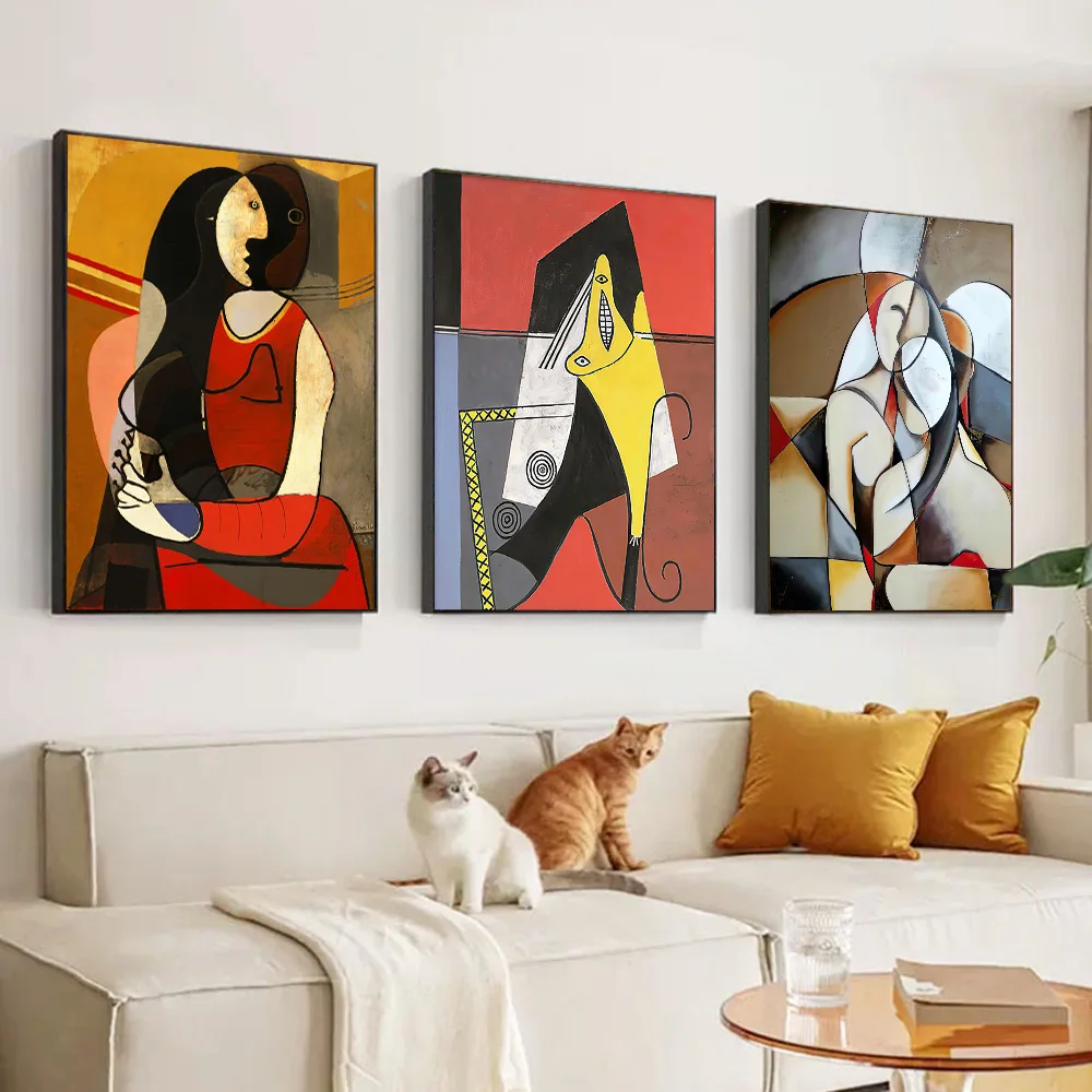 

Classic Abstract Picasso Woman Wall Art Poster Prints Modern Living Room Home Decor Canvas Painting Bedroom Mural Pictures Gifts