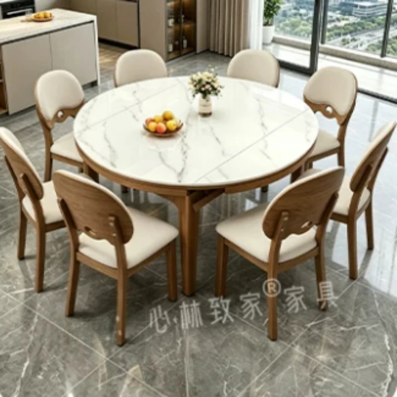 Household Foldable Dining Tables Cuisine Coffee Farmhouse Extendable Dining Tables Italian Center Mesa Comedor Furniture Home