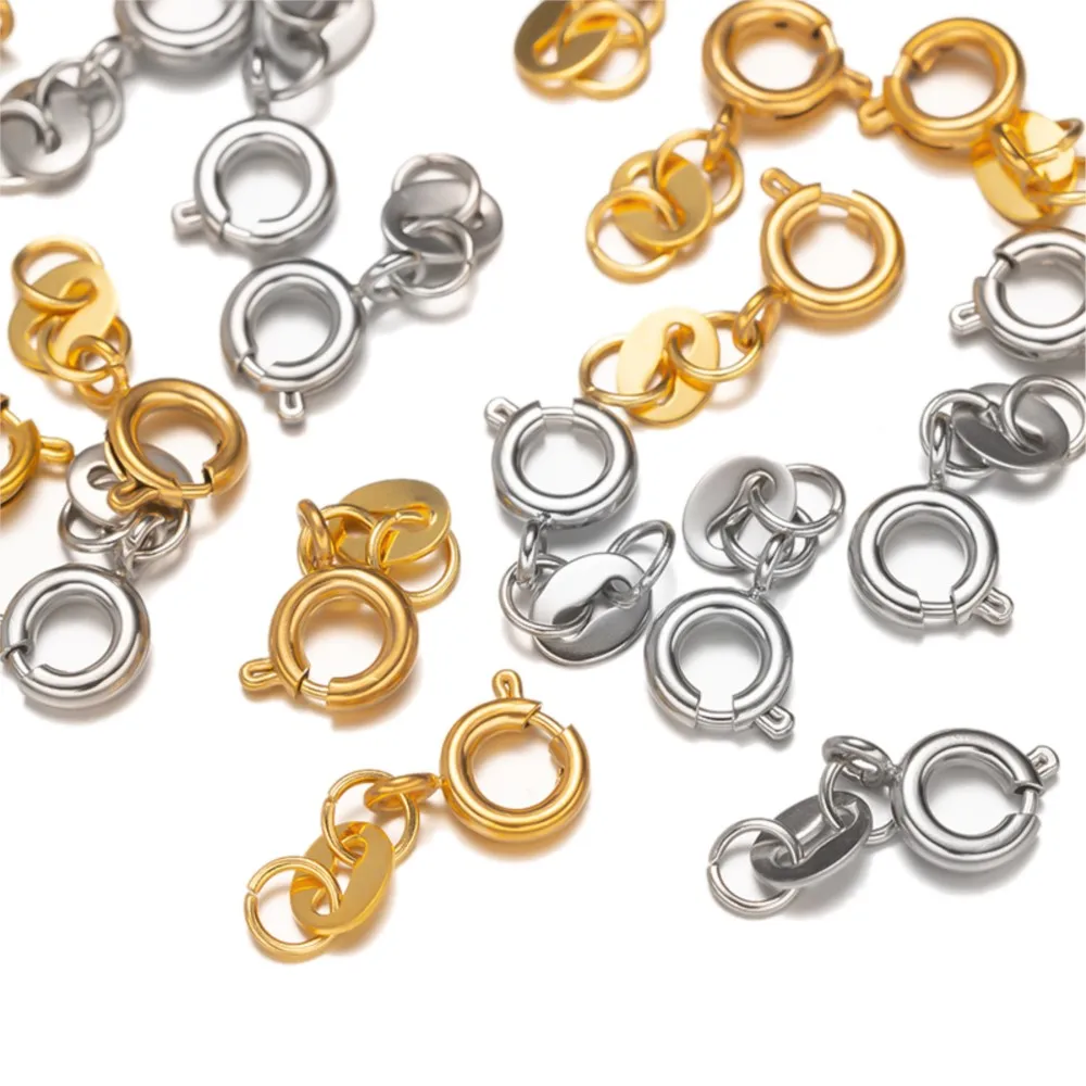 

10Pcs/Lot Stainless Steel Gold With Jump Ring Lobster Clasp Connector For DIY Bracelet Necklace Chain Jewelry Making Supplies