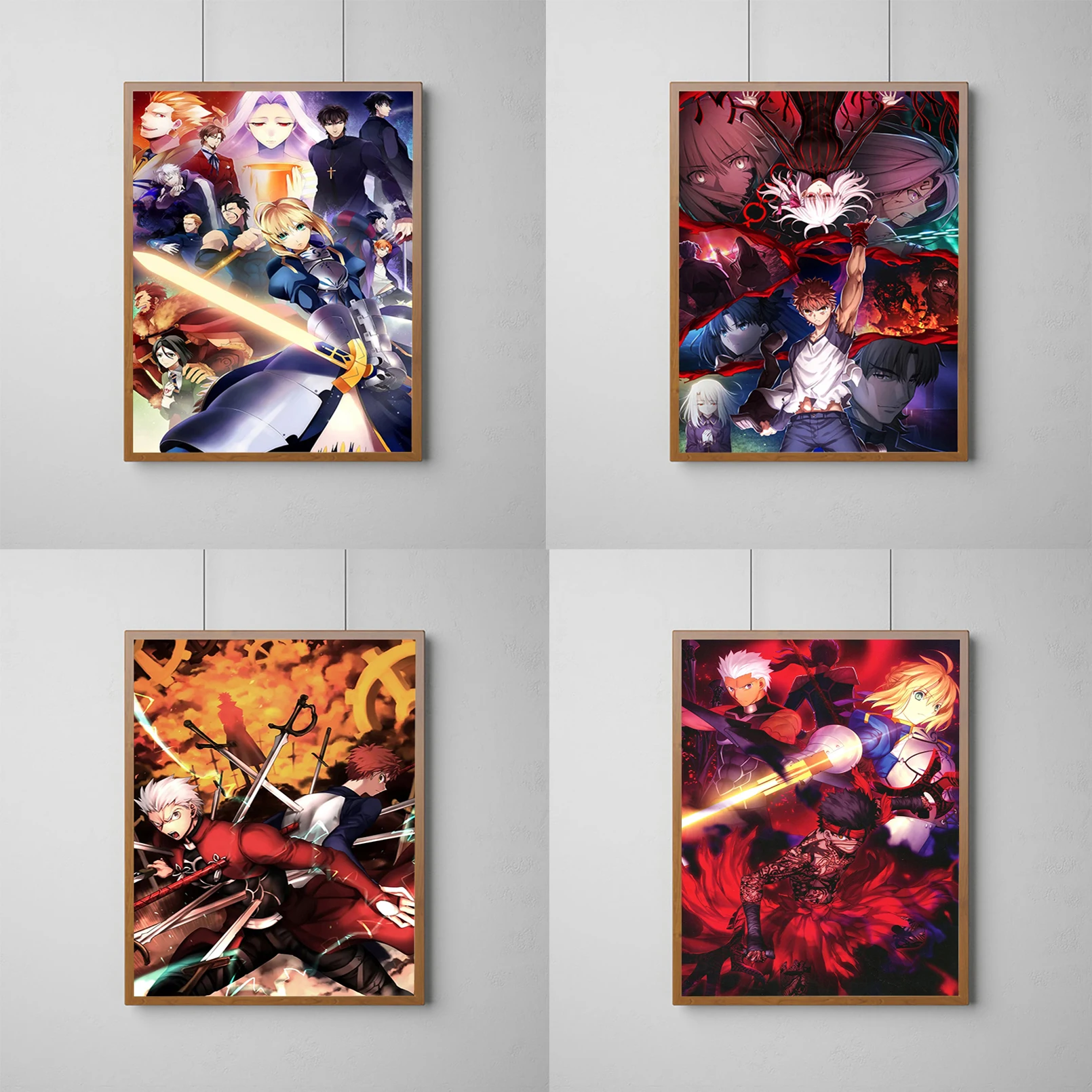 

Japan Fate Stay Night Game Poster Decorative Paintings Posters for Wall Decor Home Office Decoration Print Art Decorations Decor