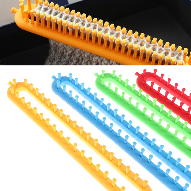 Rectangle Scarf Knitting Loom Kit Set Sewing Needle Scarves DIY Craft Tool