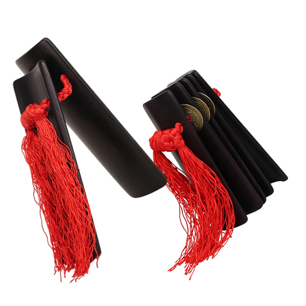 

1 Set Large Bamboo Kids Child Beginner Musical Instrument Traditional Chinese Kuaiban Percussion Board