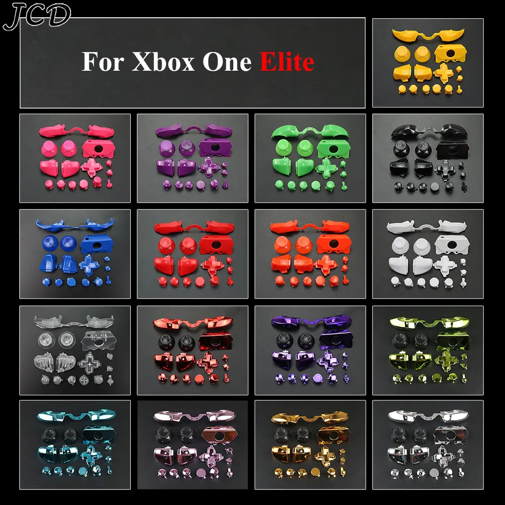 

JCD 1set For XBOX ONE Elite LT RT LB RB Bumpers Button Replacement ABXY Dpad Triggers Buttons Controller Mod Kits With Tools