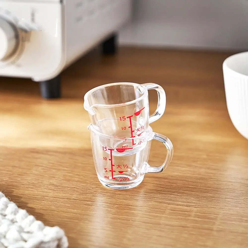 

15ml Mini Baking Measuring Cup Small Milk Cup Transparent Plastic Graduated Coffee Transparent Measuring Kitchen Tool