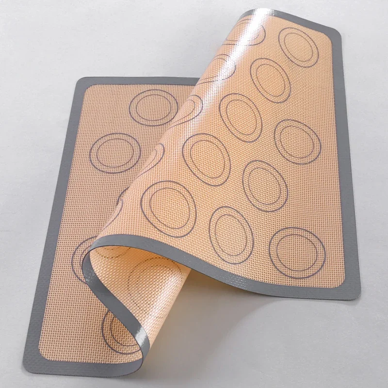 Silicone Macaron Baking Mat, Non-Stick Silicon Liner for Bake Pans & Rolling - Macaroon/Pastry/Cookie Making