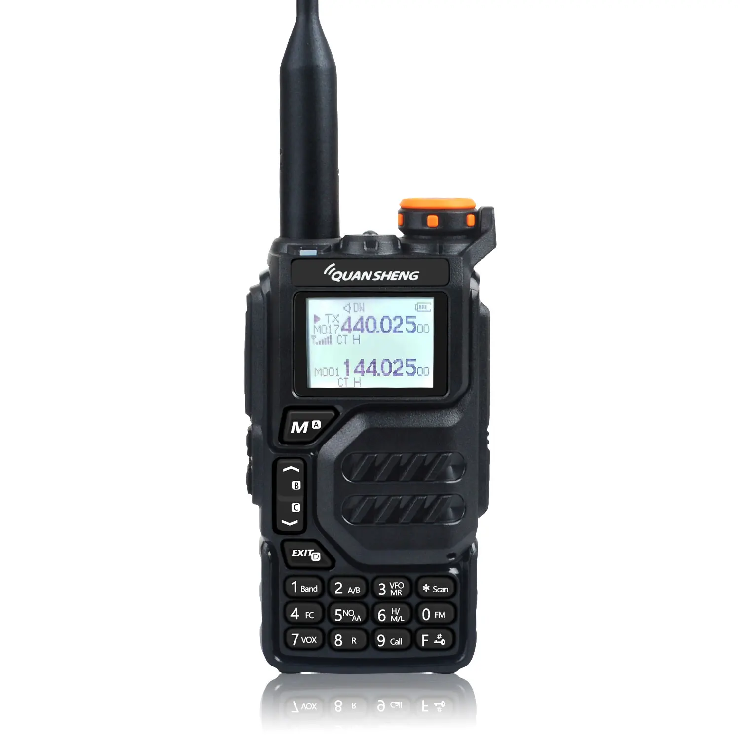 Quansheng-UV-K5 Air Band Walkie Talkie, UHF, VHF, DTMF, FM, Scrambler, NOAA, Wireless, Cópia de Frequência, Rádio em Dois Sentidos, 50-600MHz,