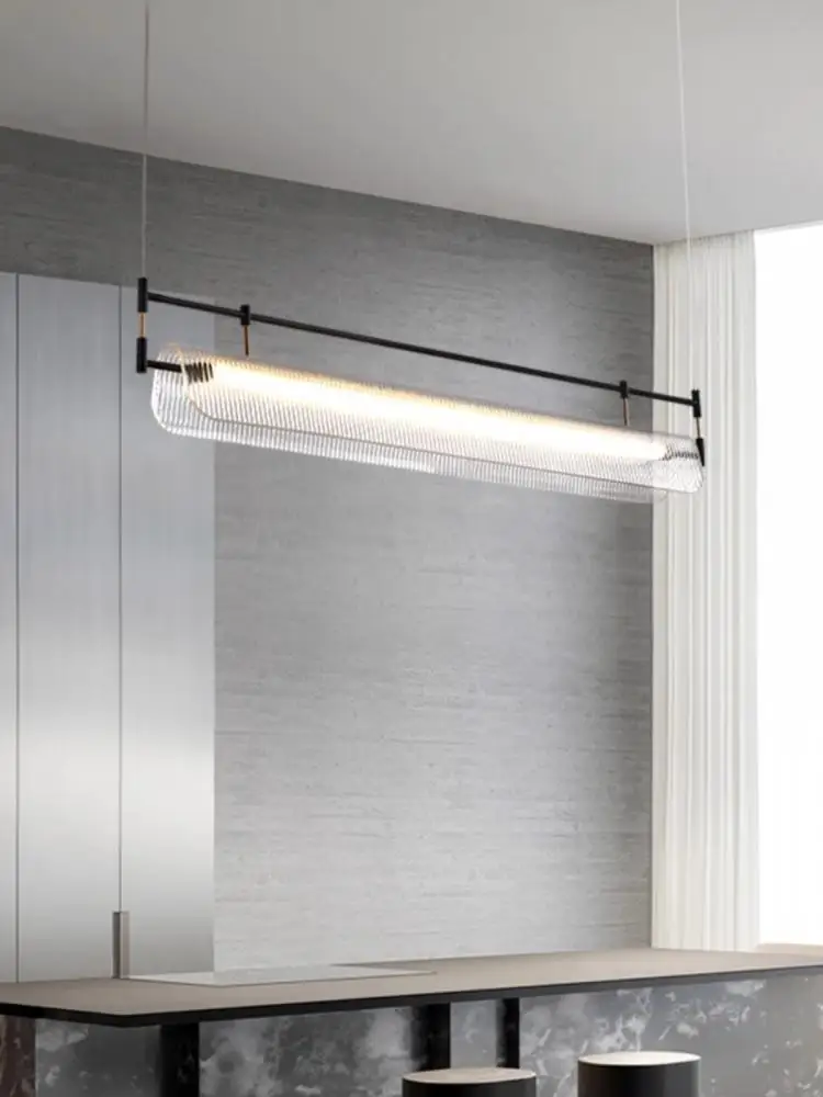 New Minimalist Modern Living Room Dining Table Long Chandelier Creative Nordic Study Office Lighting Home Lamps