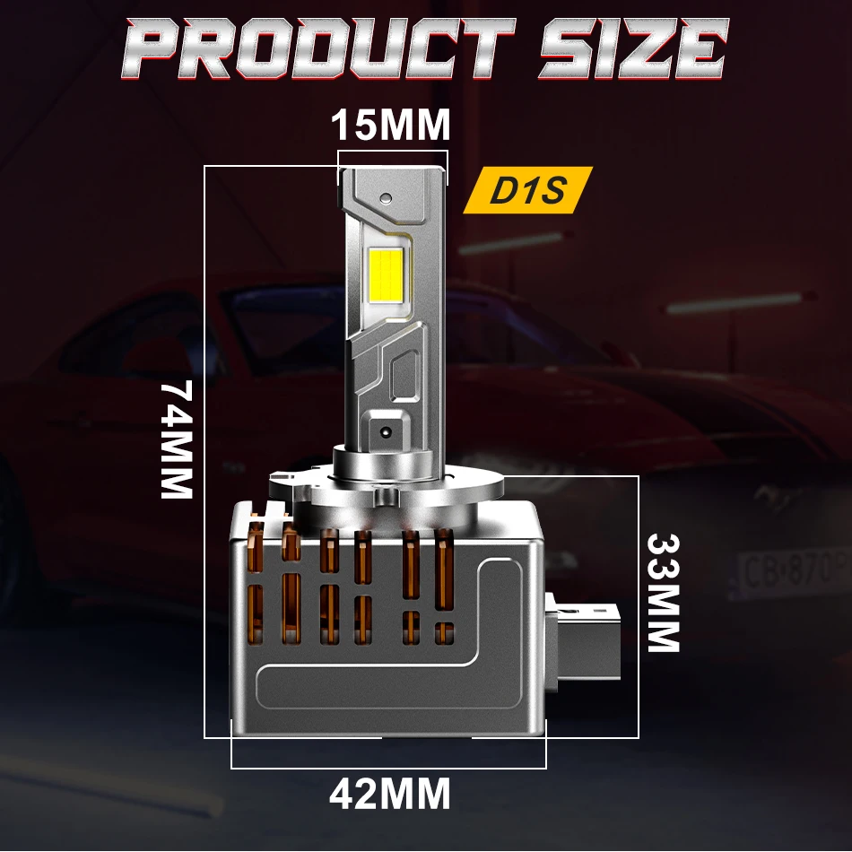 Dualvision D1S D3S D2S D4S LED المصباح HID D1R D3R عدة زينون Led لمبات التحديثية عدة D2R D4R مصابيح السيارة 9084 CSP أضواء السيارات 12 فولت #6