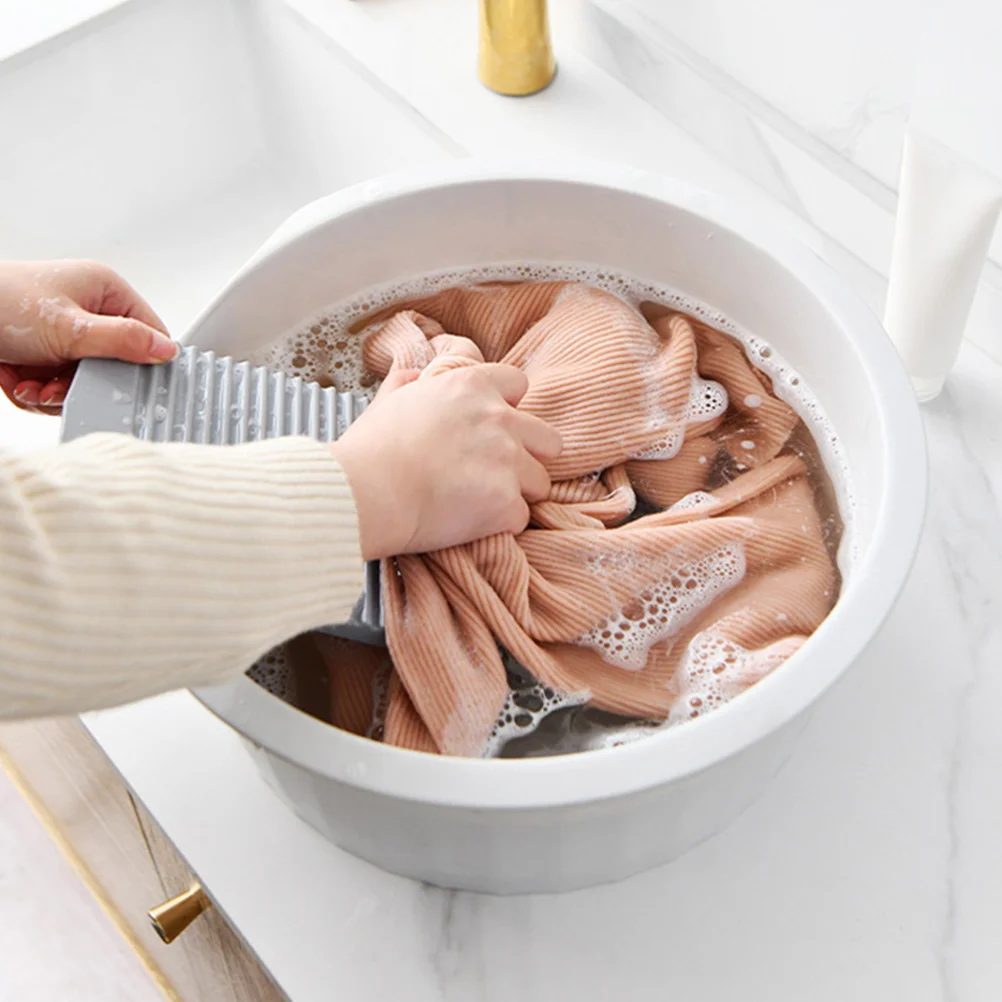 

Wash Basin for Baby PP Material Non-slip Washboard Durable Strong Grey Bathroom Accessories Set Hand Washing Newborn Clothes