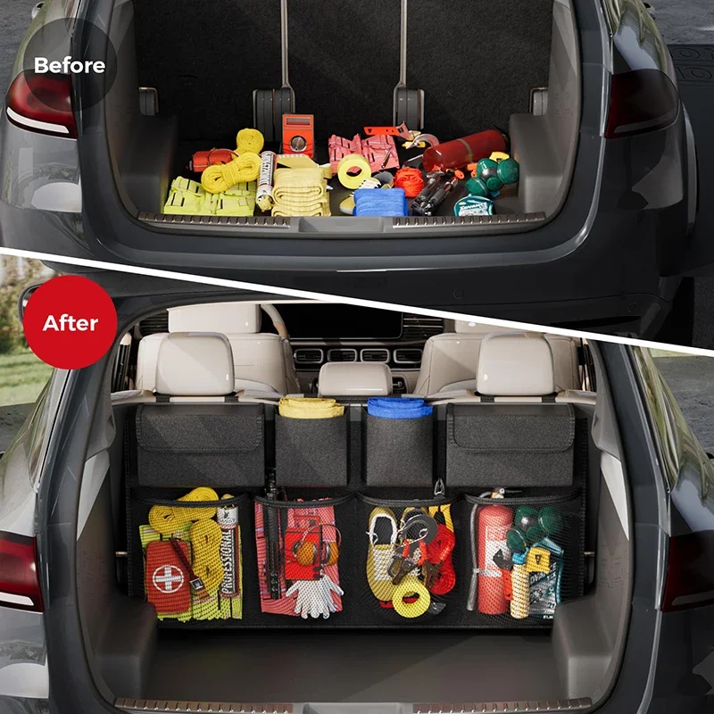 

Car Trunk Hanging Storage Bag Back Seat Universal Large Capacity Oxford Waterproof Multi-pocket Car Trunk Storage Bag Organizer