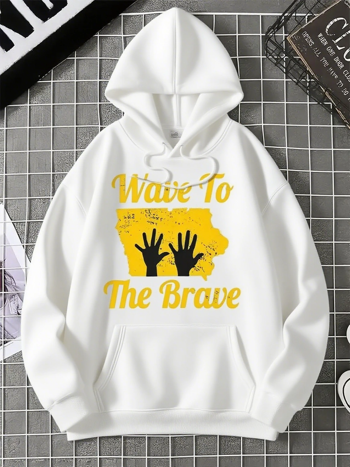 طباعة جرافيك يدوية للخريف والشتاء من القطن الخالص للرجال والنساء، هوديس للتدريب الرياضي في الشوارع في الهواء الطلق، علامة تجارية عصرية