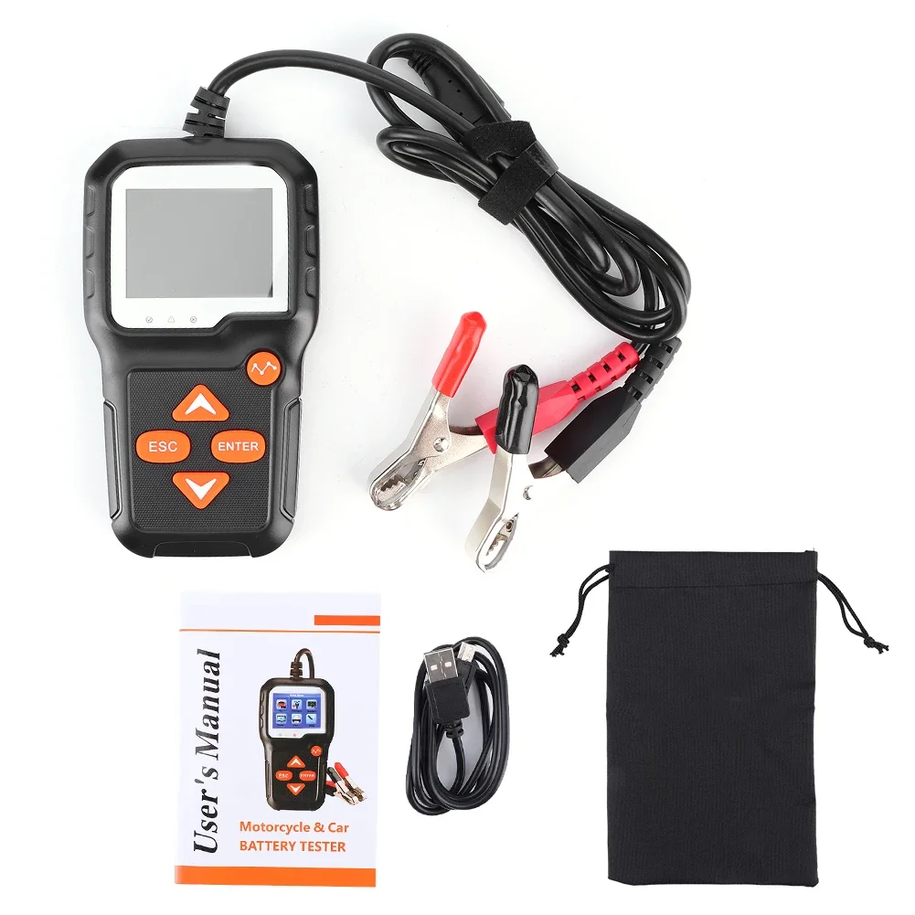 

KW650 Automatic Battery Tester for 6V‑12V Motorcycle Car Digital Analyzer