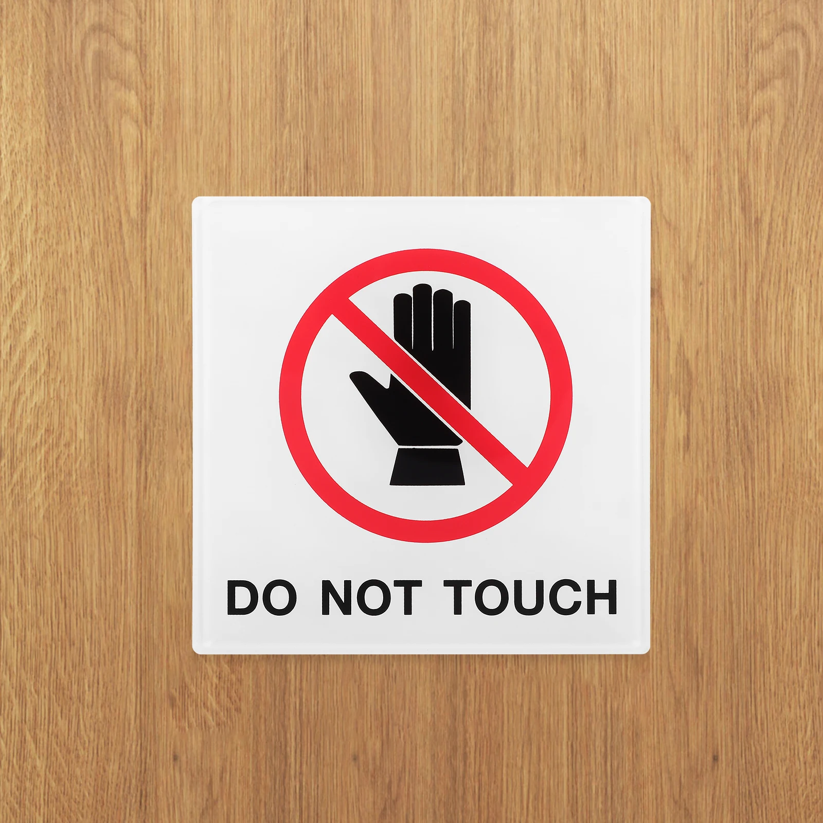 Do Not Touch Signs Acrylic Warning Labels Safety Machine Caution Stickers For Factory Construction Sites Smooth Surfaces Indoor