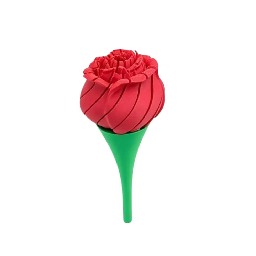 Bloom Flower 3D Printed Twist Rose Novelty Gift Romantic Rotatable Fidget Rose Ornament Handheld Deformable Fidget Sensory Rose