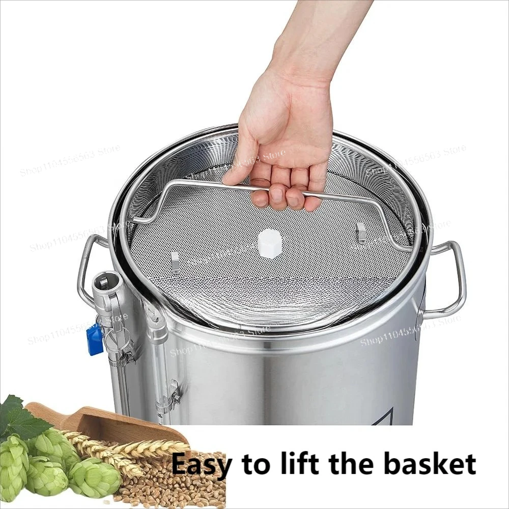 60L Stainless Steel All-in-One Electric Beer Brewing System for Home Craft Brewing