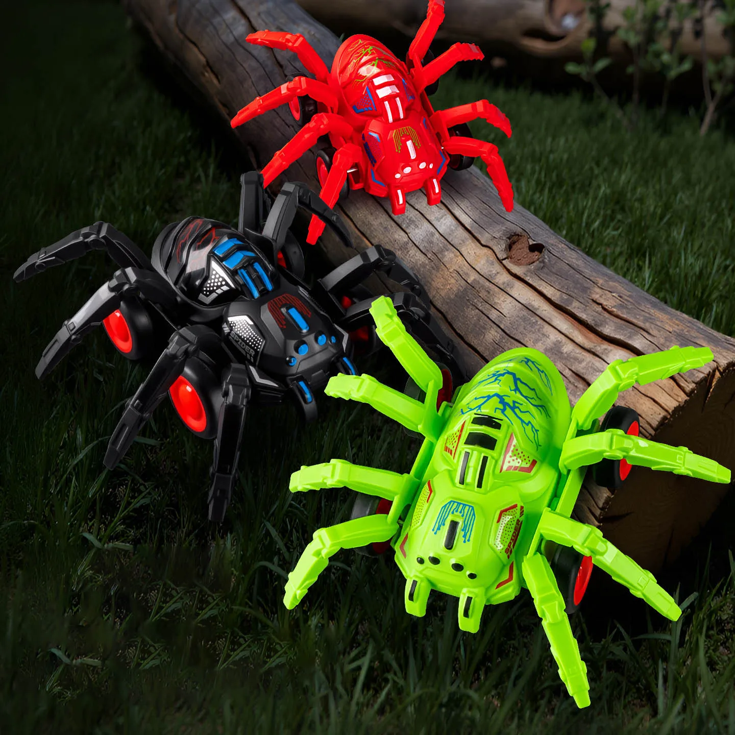 Novelty Toy Car Simulation Inertia Spider Chariot Children Insect Cars Model Bidirectional Inertial Skidding Spider Car Toy