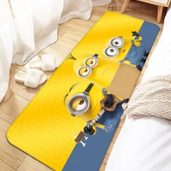 M-minions-felpudo antideslizante para puerta de entrada, alfombra lavable para cocina, sala de estar, pasillo, Baño