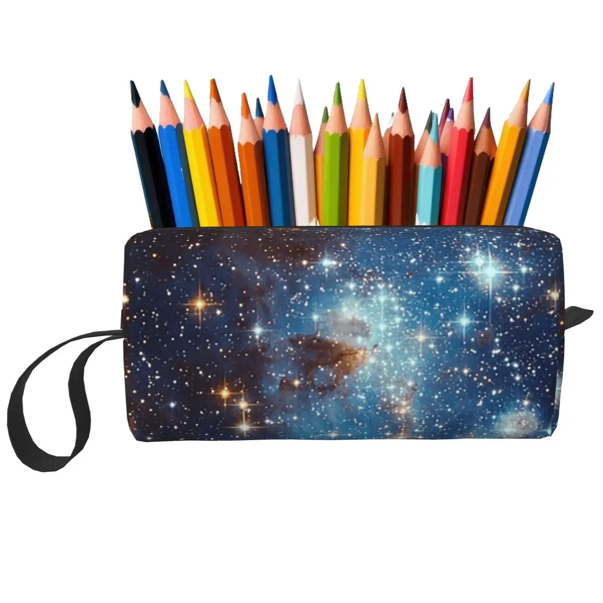 Space Galaxy Constellation Pencil Case for Students Pen Box Pencil Bag Stationery Supplies Women Organizer Pouch