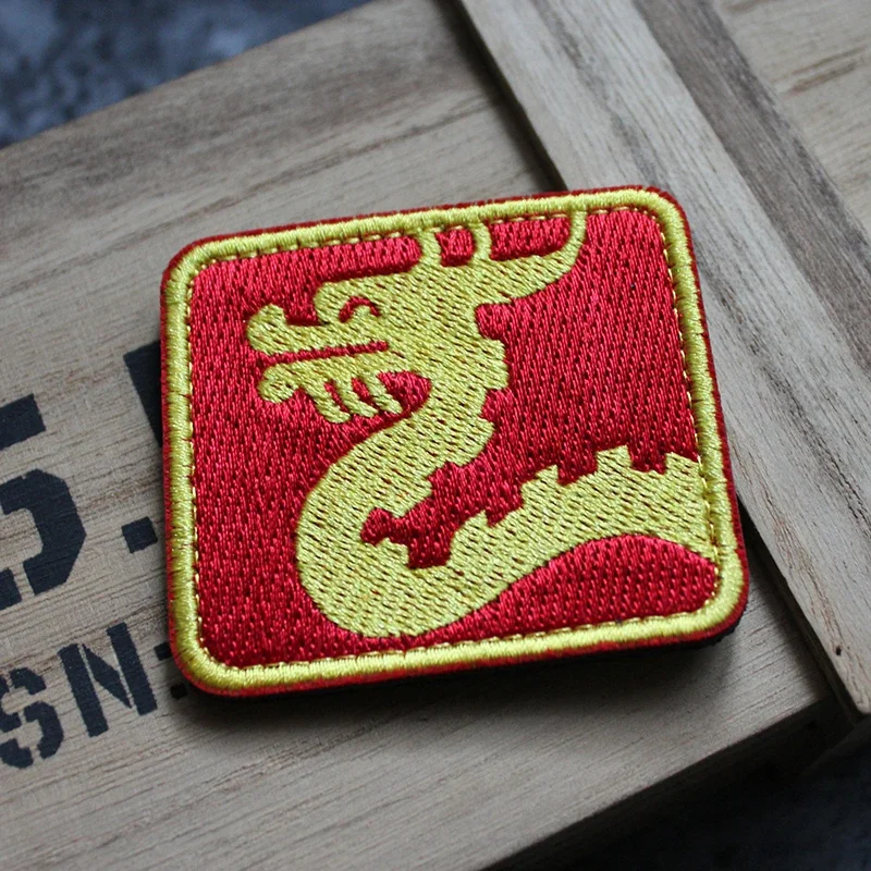 Dragon Embroidery Patches for Clothing Justice Tactical Morale Badges on Backpack Hook and Loop Military Patch