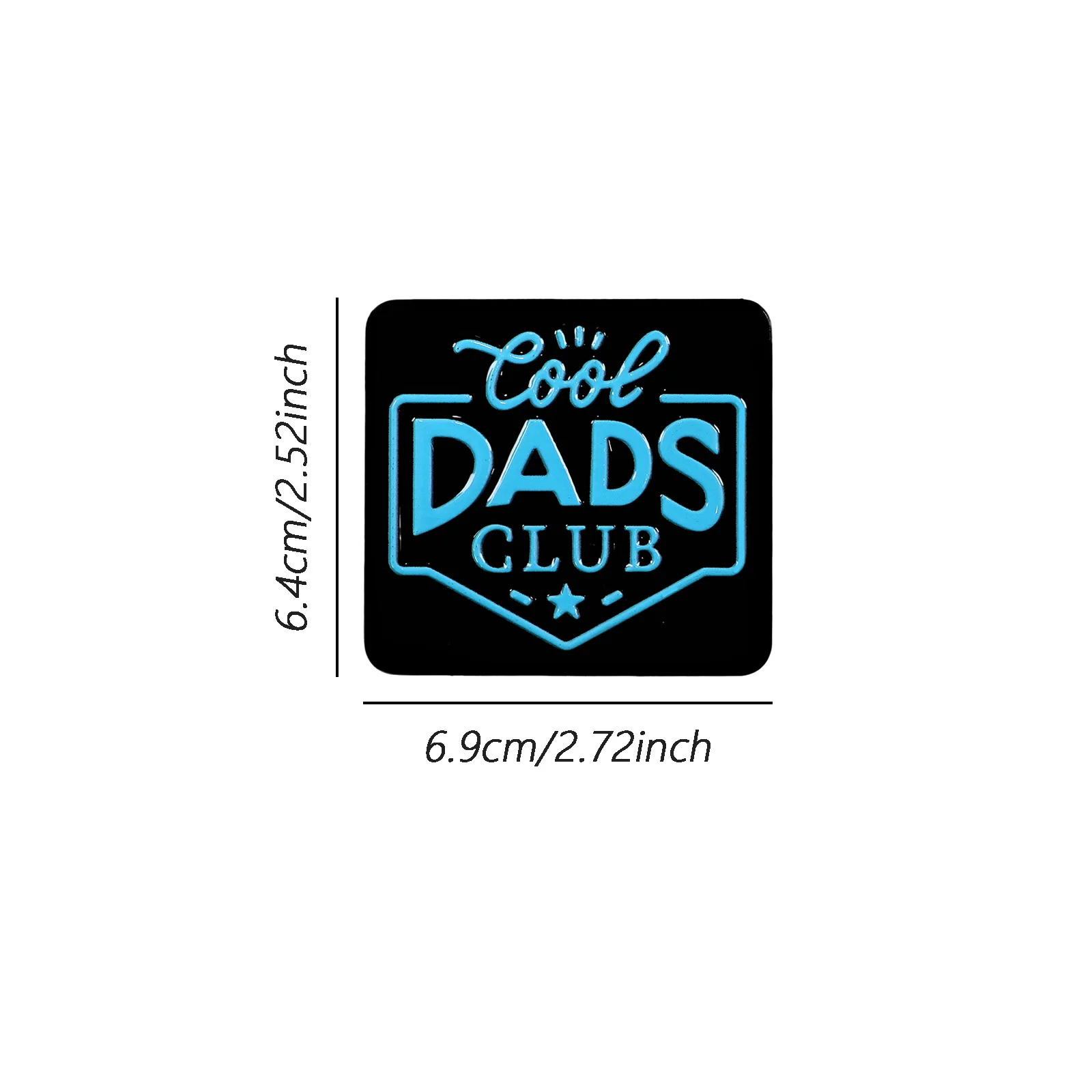 1pcs 3D Cool Dads Club Emblem, Decorative Items. Suitable for Decorating the Rear Side of Cars,Trucks,and SUV,Waterproof