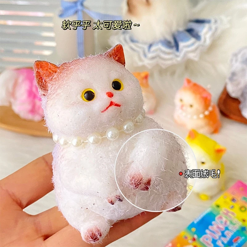 Simulación de gato para aliviar el estrés, juguete creativo bonito para aliviar la ansiedad, regalos para niños, relajación emocional, regalo para niños