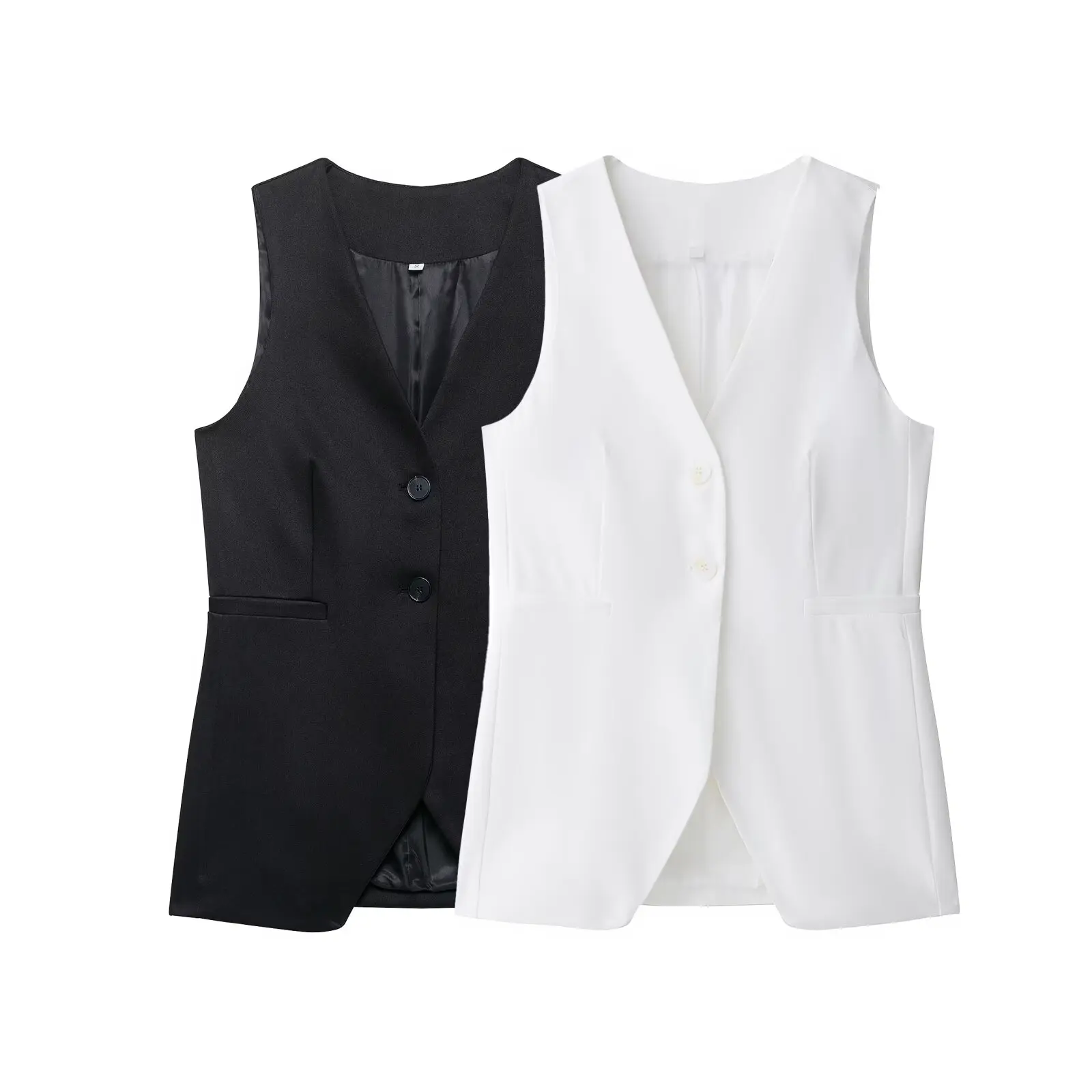 

Vests Jackets Women's 2025 New Chic Simple Slim Women's Jackets Vest Fashion Elegant Vest