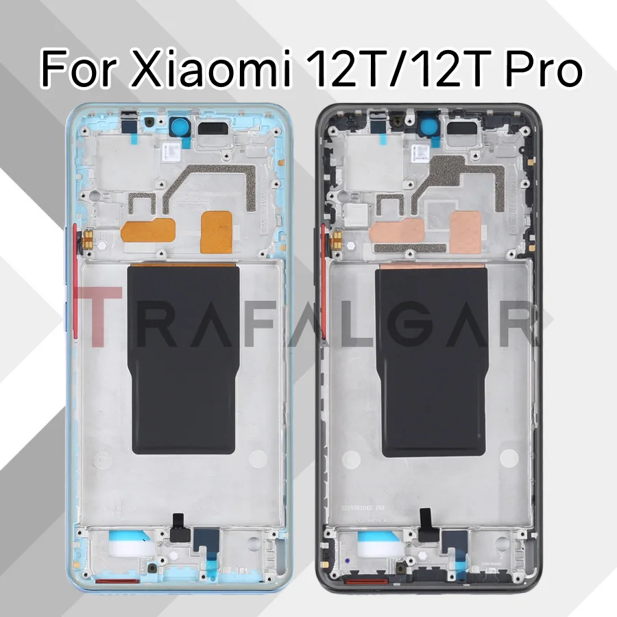 Front Screen Frame For Xiaomi 12T and 12T Pro Middle Housing LCD Frame Bezel Plate Replacement 22071212AG 22081212UG 22081212G