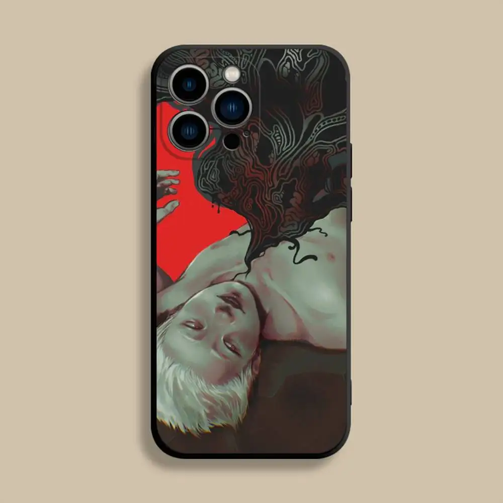 حافظة هاتف S-Summer Hikaru D-Died لهاتف iPhone 17,16,15,14,13,12,Pro,Max,Plus,E,SE4,Air,غطاء ناعم أسود صغير