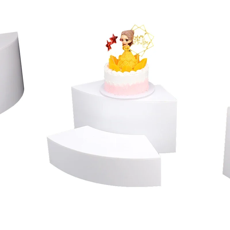 #for Xiaohongshu ins fashion cold meal display table acrylic tea break dessert table base banquet decoration table layout