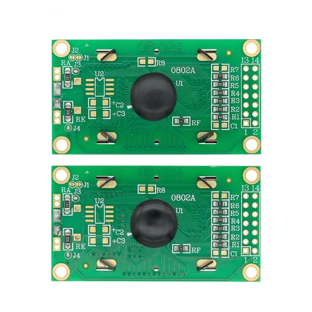 Lcd0802a lcd bildschirm zeichen typ 8*2 5v gelbgrüner bildschirm blauer bildschirm lcd modul