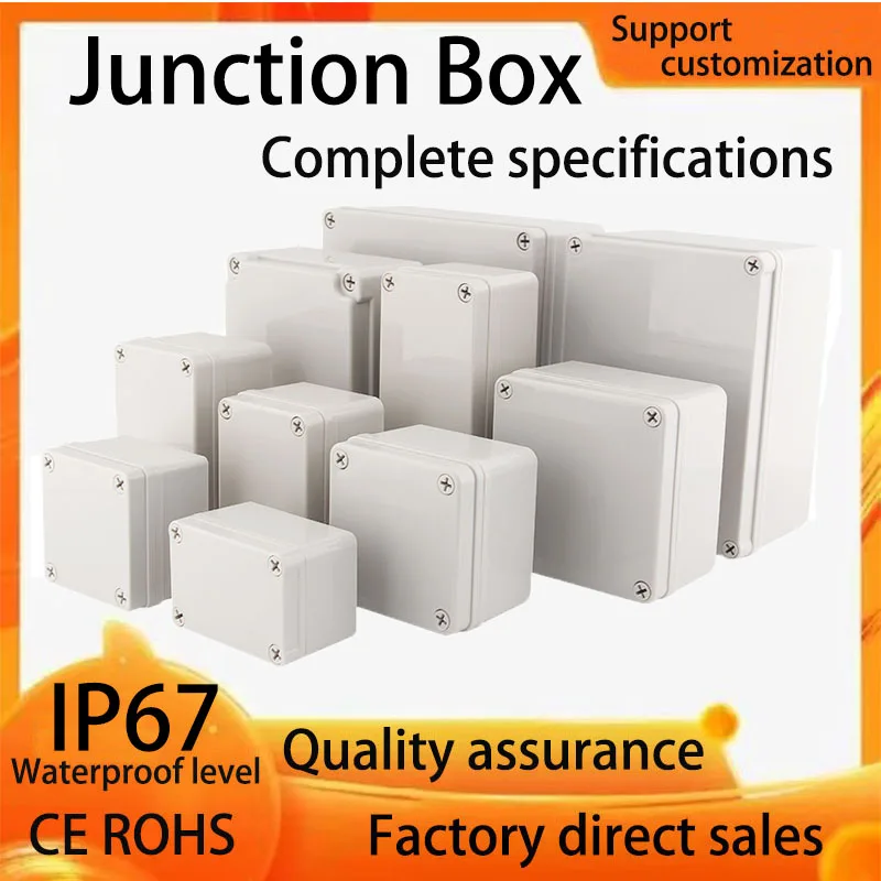 

AG Series Outdoor Waterproof Junction Box Housing IP67 ABS Plastic Enclosure Screw Cable Sealed Cases for Electronics