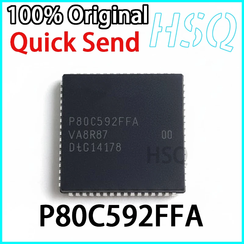 1PCS New P80C592FFA P80C592 PLCC68 8-bit Microcontroller Chip in Stock