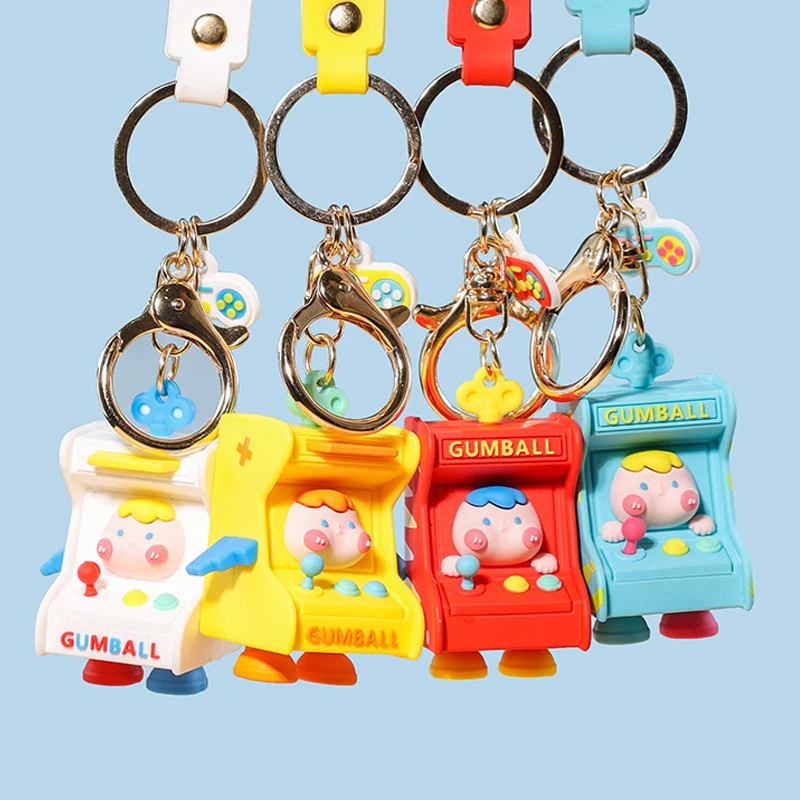 

Pinball Boy Keychain Toy Party Gift Cute Game Machine Shaped Schoolbag Pendant Cartoon Keyring Home Decor Birthday Surprise