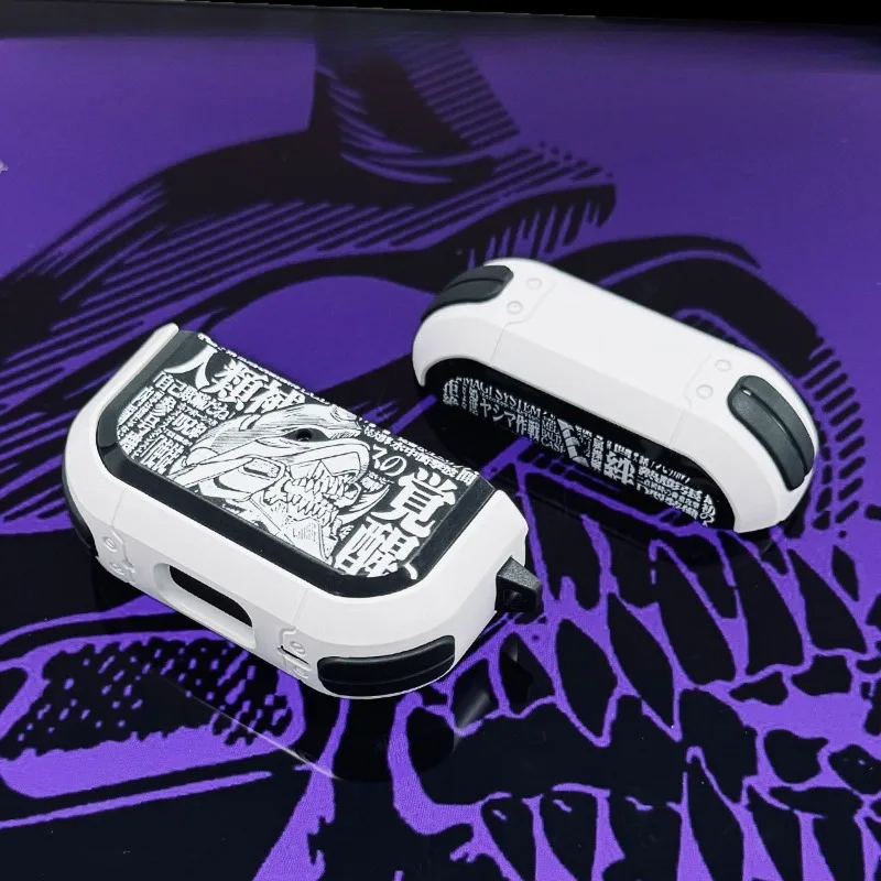Funda Protectora de TPU para Auriculares Evangelion, Funda Suave para Airpods 4 3 Pro Pro2 Pro3, Resistente a Golpes, con Correa, Regalos Personalizados