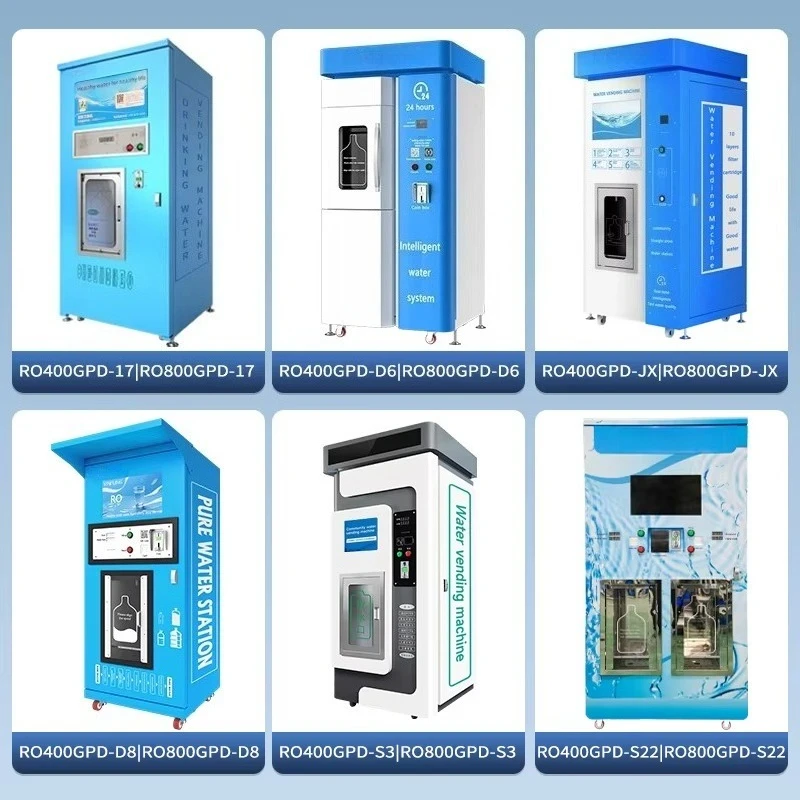Customized Water Purifier Reverse Osmosis Refill Vending Machine with Coin Operation Alkaline Ro Water System Pure Water Machine